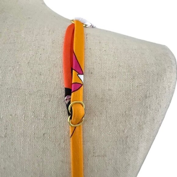 Trina Turk Gemini Plunge Neck Printed One Piece Swimsuit In Multi Color 10 NWT - Picture 13 of 16